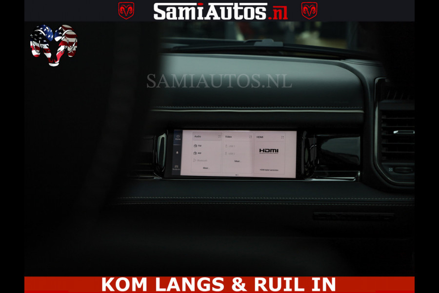 Dodge Ram 1500 Limited Night H.O 540HP 706Nm | Massage + Full Option | De Meest Luxe en Volle Pick-Up in zijn Klasse | Comfortabele Dubbele Cabine met Royale 5 Zitplaatsen | BPM vrij | Nu Leverbaar uit Voorraad | Voorraad Nr 2334 - 5409