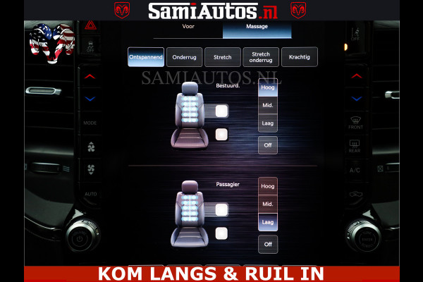 Dodge Ram 1500 Limited Night H.O 540HP 706Nm | Massage + Full Option | De Meest Luxe en Volle Pick-Up in zijn Klasse | Comfortabele Dubbele Cabine met Royale 5 Zitplaatsen | BPM vrij | Nu Leverbaar uit Voorraad | Voorraad Nr 2334 - 5409