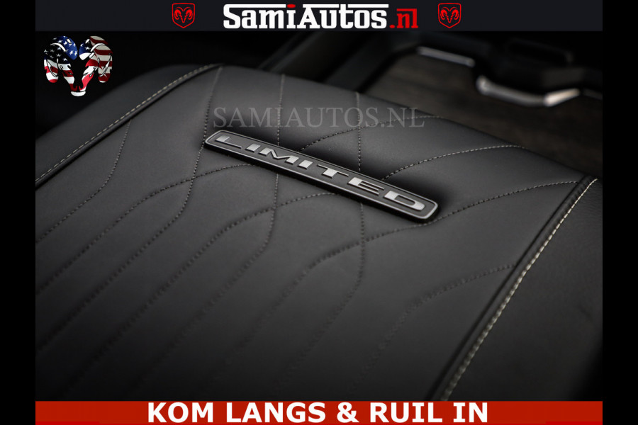 Dodge Ram 1500 Limited Night H.O 540HP 706Nm | Massage + Full Option | De Meest Luxe en Volle Pick-Up in zijn Klasse | Comfortabele Dubbele Cabine met Royale 5 Zitplaatsen | BPM vrij | Nu Leverbaar uit Voorraad | Voorraad Nr 2334 - 5409