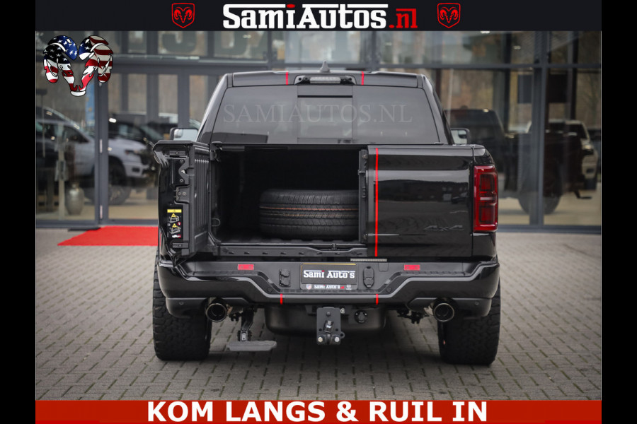 Dodge Ram 1500 Limited Night H.O 540HP 706Nm | Massage + Full Option | De Meest Luxe en Volle Pick-Up in zijn Klasse | Comfortabele Dubbele Cabine met Royale 5 Zitplaatsen | BPM vrij | Nu Leverbaar uit Voorraad | Voorraad Nr 2334 - 5409