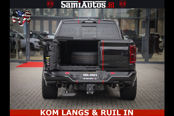 Dodge Ram 1500 Limited Night H.O 540HP 706Nm | Massage + Full Option | De Meest Luxe en Volle Pick-Up in zijn Klasse | Comfortabele Dubbele Cabine met Royale 5 Zitplaatsen | BPM vrij | Nu Leverbaar uit Voorraad | Voorraad Nr 2334 - 5409