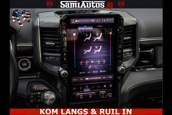 Dodge Ram 1500 Limited Night H.O 540HP 706Nm | Massage + Full Option | De Meest Luxe en Volle Pick-Up in zijn Klasse | Comfortabele Dubbele Cabine met Royale 5 Zitplaatsen | BPM vrij | Nu Leverbaar uit Voorraad | Voorraad Nr 2334 - 5409
