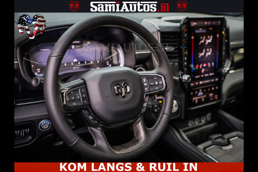 Dodge Ram 1500 Limited Night H.O 540HP 706Nm | Massage + Full Option | De Meest Luxe en Volle Pick-Up in zijn Klasse | Comfortabele Dubbele Cabine met Royale 5 Zitplaatsen | BPM vrij | Nu Leverbaar uit Voorraad | Voorraad Nr 2334 - 5409