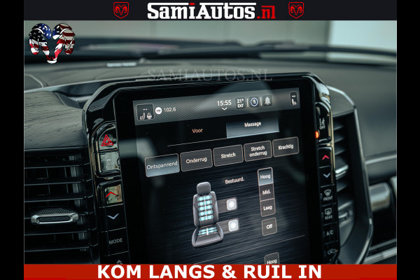 Dodge Ram Limited H.O 540PK 706Nm | Massage + Full Option | De Meest Luxe en Volle Pick-Up in zijn Klasse | Comfortabele Dubbele Cabine met Royale 5 Zitplaatsen | BPM vrij | Nu Leverbaar uit Voorraad | Voorraad Nr 2326 - 5169