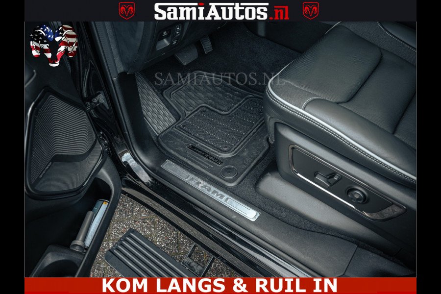 Dodge Ram Limited H.O 540PK 706Nm | Massage + Full Option | De Meest Luxe en Volle Pick-Up in zijn Klasse | Comfortabele Dubbele Cabine met Royale 5 Zitplaatsen | BPM vrij | Nu Leverbaar uit Voorraad | Voorraad Nr 2326 - 5169