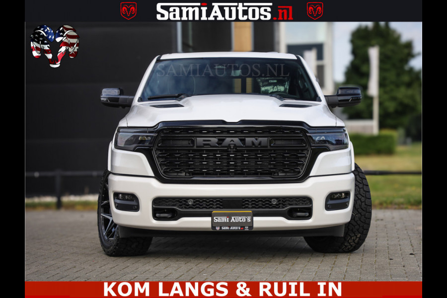 Dodge Ram 1500 Limited Night High Output 540HP 706Nm | Massage + Full Option | De Meest Luxe en Volle Pick-Up in zijn Klasse | Comfortabele Dubbele Cabine met Royale 5 Zitplaatsen | BPM vrij | Nu Leverbaar uit Voorraad | Voorraad Nr 2351 - 7478