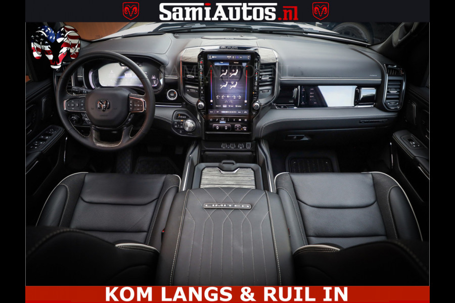 Dodge Ram 1500 Limited Night High Output 540HP 706Nm | Massage + Full Option | De Meest Luxe en Volle Pick-Up in zijn Klasse | Comfortabele Dubbele Cabine met Royale 5 Zitplaatsen | BPM vrij | Nu Leverbaar uit Voorraad | Voorraad Nr 2351 - 7478