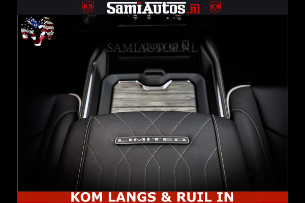 Dodge Ram 1500 Limited Night High Output 540HP 706Nm | Massage + Full Option | De Meest Luxe en Volle Pick-Up in zijn Klasse | Comfortabele Dubbele Cabine met Royale 5 Zitplaatsen | BPM vrij | Nu Leverbaar uit Voorraad | Voorraad Nr 2351 - 7478