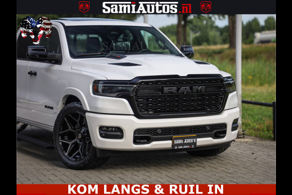 Dodge Ram 1500 Limited Night High Output 540HP 706Nm | Massage + Full Option | De Meest Luxe en Volle Pick-Up in zijn Klasse | Comfortabele Dubbele Cabine met Royale 5 Zitplaatsen | BPM vrij | Nu Leverbaar uit Voorraad | Voorraad Nr 2351 - 7478