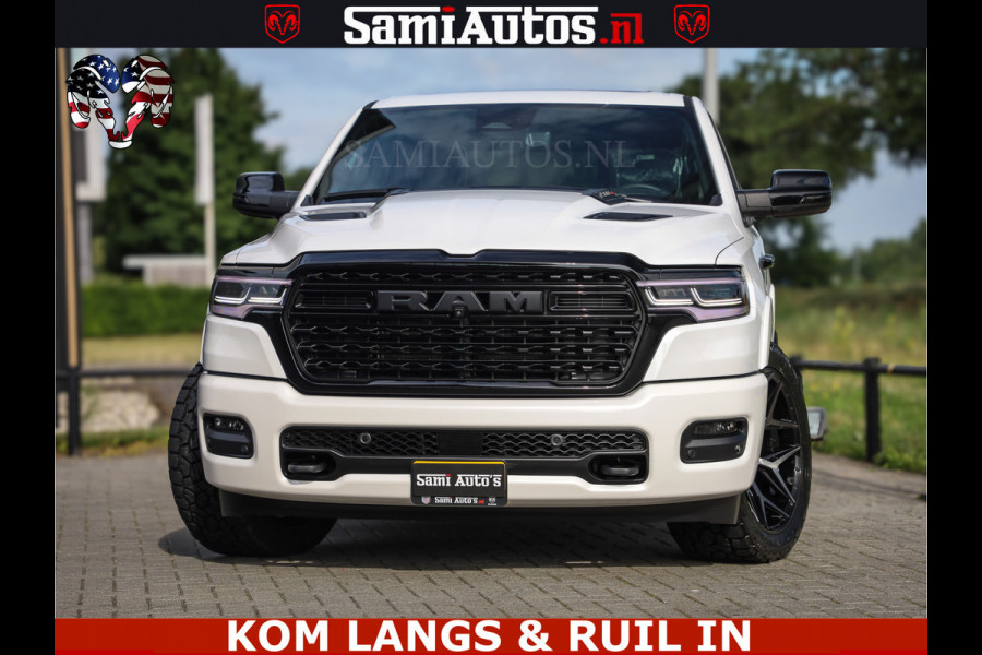 Dodge Ram 1500 Limited Night High Output 540HP 706Nm | Massage + Full Option | De Meest Luxe en Volle Pick-Up in zijn Klasse | Comfortabele Dubbele Cabine met Royale 5 Zitplaatsen | BPM vrij | Nu Leverbaar uit Voorraad | Voorraad Nr 2351 - 7478