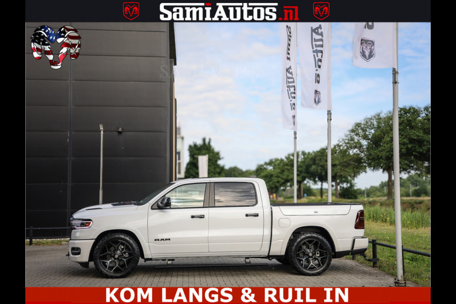 Dodge Ram 1500 Limited Night High Output 540HP 706Nm | Massage + Full Option | De Meest Luxe en Volle Pick-Up in zijn Klasse | Comfortabele Dubbele Cabine met Royale 5 Zitplaatsen | BPM vrij | Nu Leverbaar uit Voorraad | Voorraad Nr 2351 - 7478