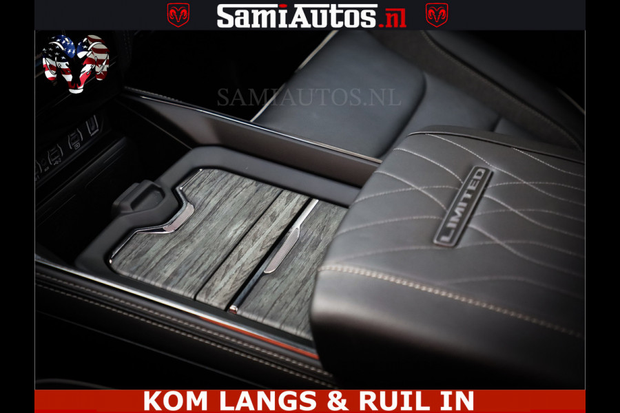 Dodge Ram 1500 Limited Night High Output 540HP 706Nm | Massage + Full Option | De Meest Luxe en Volle Pick-Up in zijn Klasse | Comfortabele Dubbele Cabine met Royale 5 Zitplaatsen | BPM vrij | Nu Leverbaar uit Voorraad | Voorraad Nr 2351 - 7478