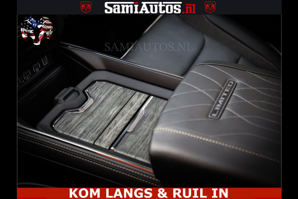 Dodge Ram 1500 Limited Night High Output 540HP 706Nm | Massage + Full Option | De Meest Luxe en Volle Pick-Up in zijn Klasse | Comfortabele Dubbele Cabine met Royale 5 Zitplaatsen | BPM vrij | Nu Leverbaar uit Voorraad | Voorraad Nr 2351 - 7478