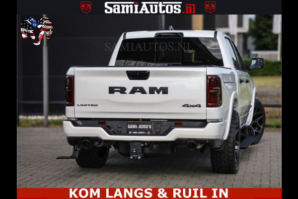 Dodge Ram 1500 Limited Night High Output 540HP 706Nm | Massage + Full Option | De Meest Luxe en Volle Pick-Up in zijn Klasse | Comfortabele Dubbele Cabine met Royale 5 Zitplaatsen | BPM vrij | Nu Leverbaar uit Voorraad | Voorraad Nr 2351 - 7478