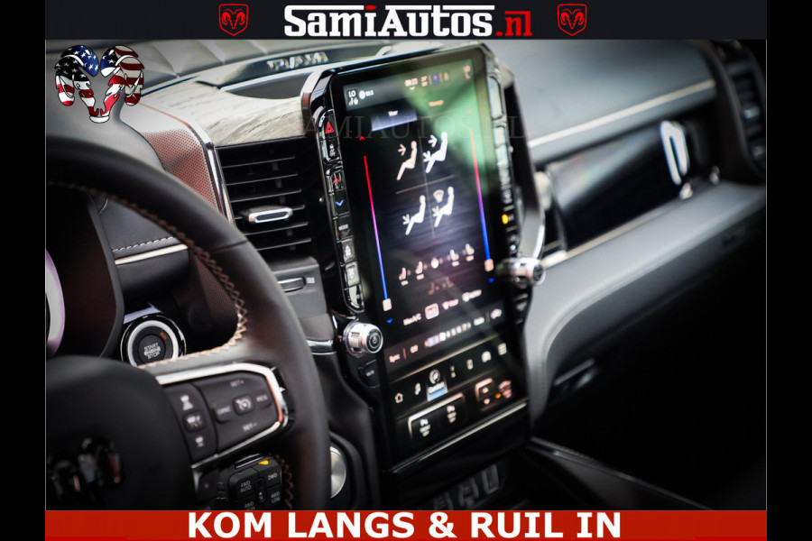 Dodge Ram 1500 Limited Night High Output 540HP 706Nm | Massage + Full Option | De Meest Luxe en Volle Pick-Up in zijn Klasse | Comfortabele Dubbele Cabine met Royale 5 Zitplaatsen | BPM vrij | Nu Leverbaar uit Voorraad | Voorraad Nr 2351 - 7478