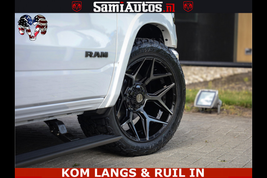 Dodge Ram 1500 Limited Night High Output 540HP 706Nm | Massage + Full Option | De Meest Luxe en Volle Pick-Up in zijn Klasse | Comfortabele Dubbele Cabine met Royale 5 Zitplaatsen | BPM vrij | Nu Leverbaar uit Voorraad | Voorraad Nr 2351 - 7478
