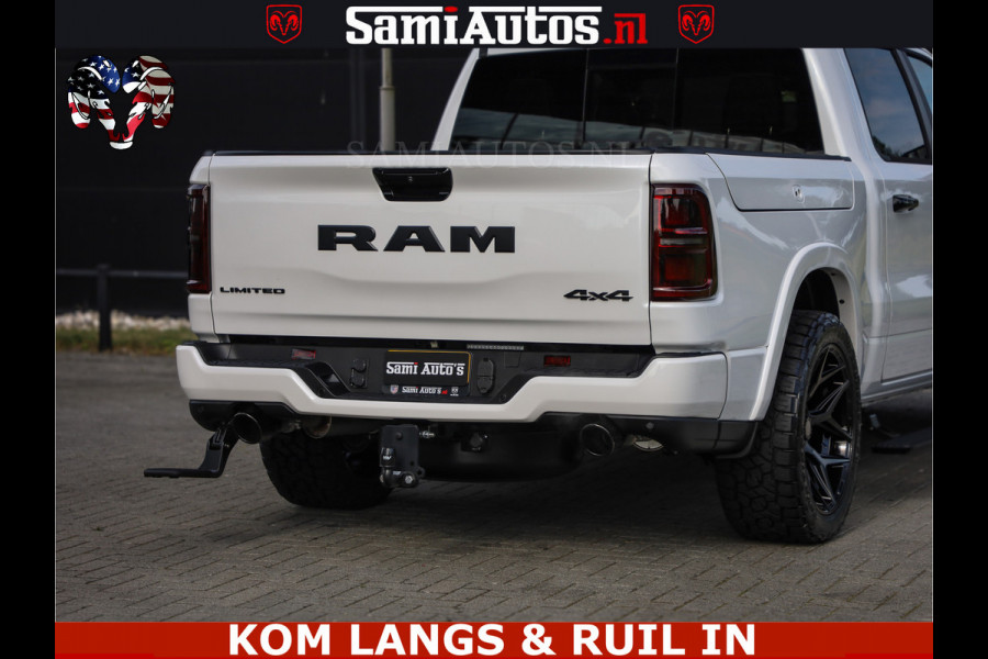 Dodge Ram 1500 Limited Night High Output 540HP 706Nm | Massage + Full Option | De Meest Luxe en Volle Pick-Up in zijn Klasse | Comfortabele Dubbele Cabine met Royale 5 Zitplaatsen | BPM vrij | Nu Leverbaar uit Voorraad | Voorraad Nr 2351 - 7478