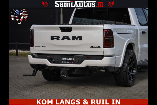 Dodge Ram 1500 Limited Night High Output 540HP 706Nm | Massage + Full Option | De Meest Luxe en Volle Pick-Up in zijn Klasse | Comfortabele Dubbele Cabine met Royale 5 Zitplaatsen | BPM vrij | Nu Leverbaar uit Voorraad | Voorraad Nr 2351 - 7478