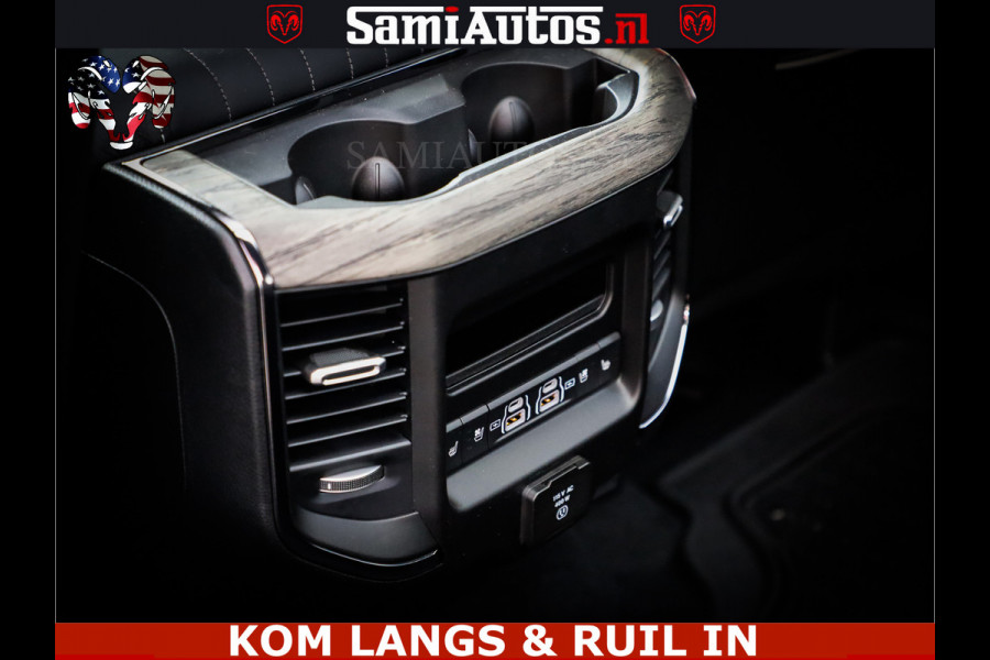 Dodge Ram 1500 Limited Night High Output 540HP 706Nm | Massage + Full Option | De Meest Luxe en Volle Pick-Up in zijn Klasse | Comfortabele Dubbele Cabine met Royale 5 Zitplaatsen | BPM vrij | Nu Leverbaar uit Voorraad | Voorraad Nr 2351 - 7478