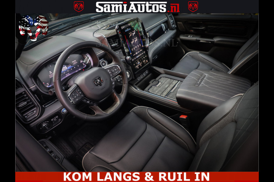 Dodge Ram 1500 Limited Night High Output 540HP 706Nm | Massage + Full Option | De Meest Luxe en Volle Pick-Up in zijn Klasse | Comfortabele Dubbele Cabine met Royale 5 Zitplaatsen | BPM vrij | Nu Leverbaar uit Voorraad | Voorraad Nr 2351 - 7478