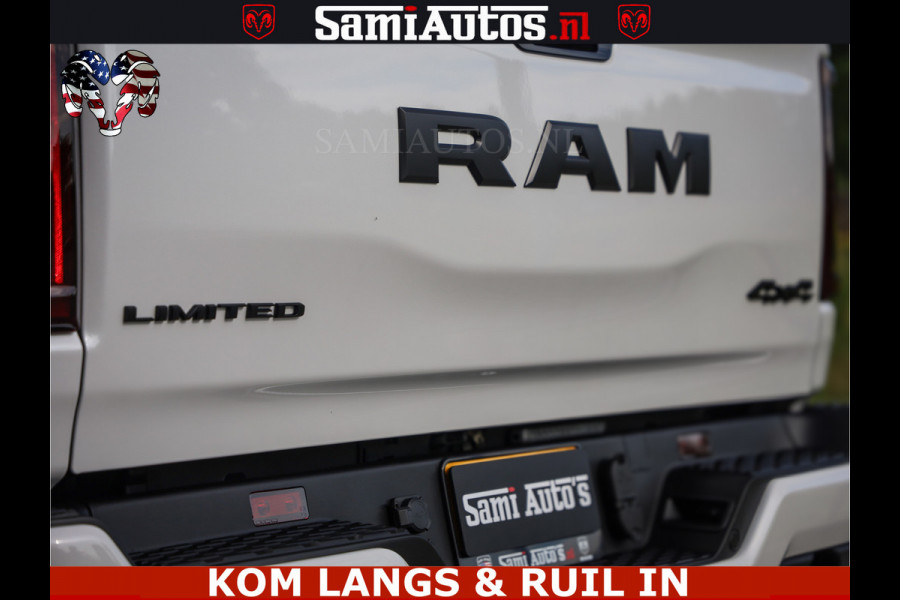 Dodge Ram 1500 Limited Night High Output 540HP 706Nm | Massage + Full Option | De Meest Luxe en Volle Pick-Up in zijn Klasse | Comfortabele Dubbele Cabine met Royale 5 Zitplaatsen | BPM vrij | Nu Leverbaar uit Voorraad | Voorraad Nr 2351 - 7478