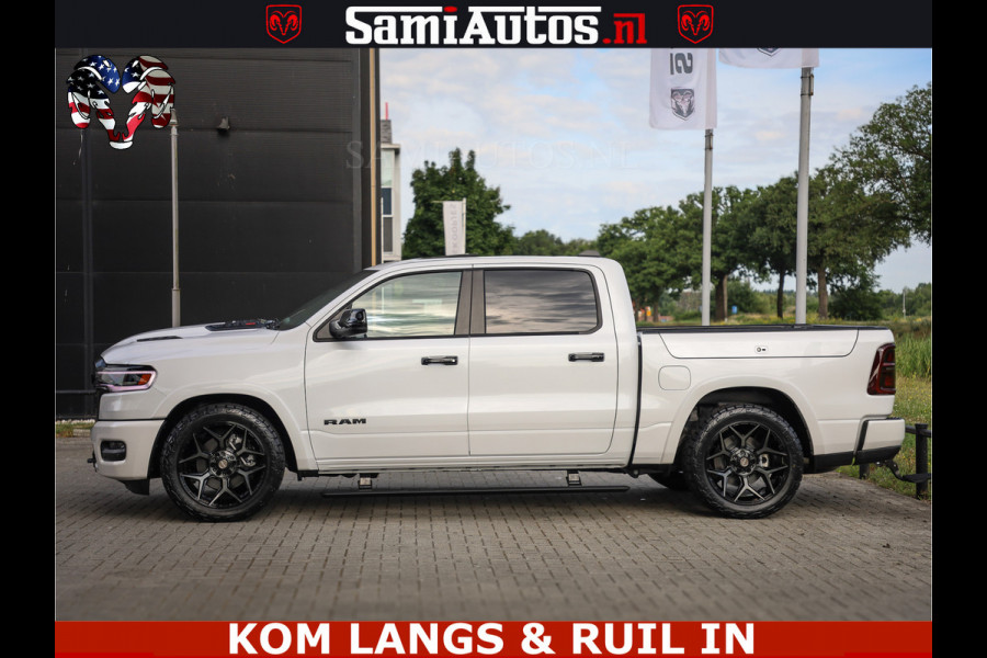 Dodge Ram 1500 Limited Night High Output 540HP 706Nm | Massage + Full Option | De Meest Luxe en Volle Pick-Up in zijn Klasse | Comfortabele Dubbele Cabine met Royale 5 Zitplaatsen | BPM vrij | Nu Leverbaar uit Voorraad | Voorraad Nr 2351 - 7478