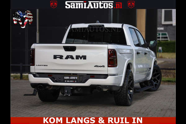 Dodge Ram 1500 Limited Night High Output 540HP 706Nm | Massage + Full Option | De Meest Luxe en Volle Pick-Up in zijn Klasse | Comfortabele Dubbele Cabine met Royale 5 Zitplaatsen | BPM vrij | Nu Leverbaar uit Voorraad | Voorraad Nr 2351 - 7478