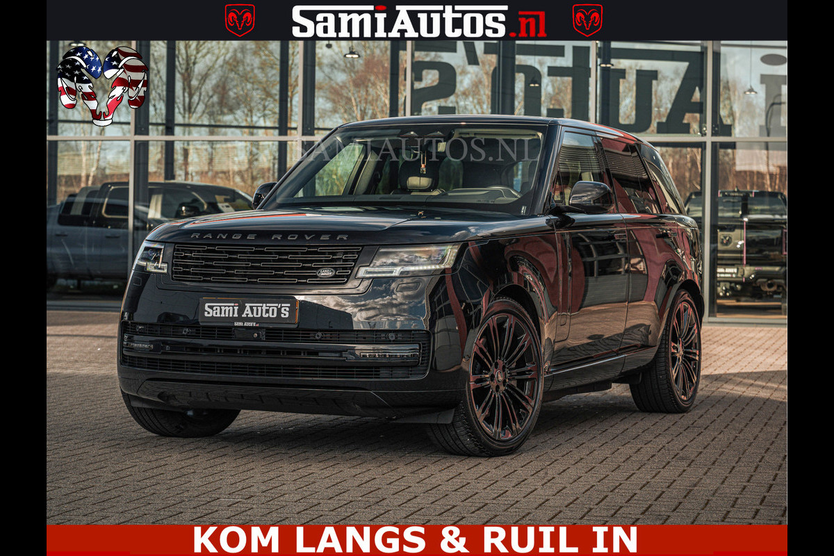 Land Rover Range Rover P550e 551 PK GARANTIE TOT 14-03-2029 | ACHTERAS BESTURING | SOFT CLOSE | HEAD-UP | FACELIFT MODEL | 23 INCH VELGEN | PANORAMADAK | STUURVERWARMING | STOEL KOELING | Incl btw | Fabrieksgarantie tot 14-03-2029 – Geniet van gemoedsrust met uitgebreide dekking tot deze datum.