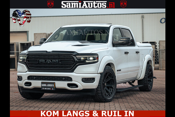 Dodge Ram 1500 Limited Night | 5.7 V8 Hemi Full Option | LPG | Comfortabele Dubbele Cabine met Royale 5 Zitplaatsen | De Meest Luxe en Volle Pick-Up in zijn Klasse | BPM vrij | Nu Leverbaar uit Voorraad | Voorraad Nr v45lp