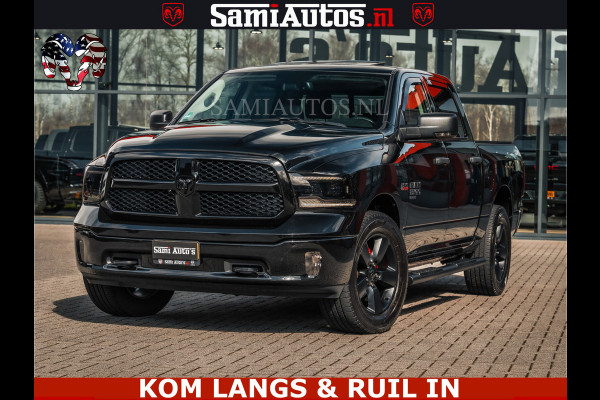 Dodge Ram BLACK OPS | 5.7 HEMI V8 402PK | MORIMOTO LED | Eerste Eigenaar | Diamond Black | Comfortabele Dubbele Cabine DC met Royale 5 Zitplaatsen |