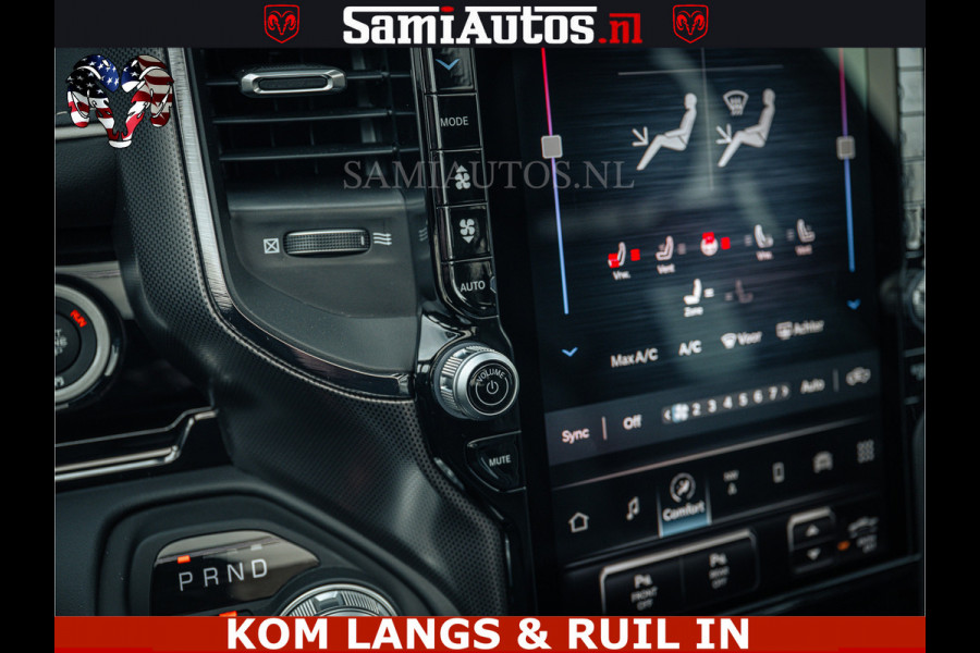 Dodge Ram 1500 Limited Night H.O 540HP 706Nm | Massage + Full Option | De Meest Luxe en Volle Pick-Up in zijn Klasse | Comfortabele Dubbele Cabine met Royale 5 Zitplaatsen | BPM vrij | Nu Leverbaar uit Voorraad | Voorraad Nr 2295 - 8559