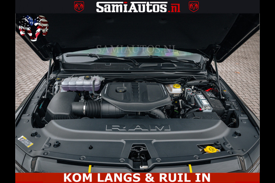 Dodge Ram 1500 Limited Night H.O 540HP 706Nm | Massage + Full Option | De Meest Luxe en Volle Pick-Up in zijn Klasse | Comfortabele Dubbele Cabine met Royale 5 Zitplaatsen | BPM vrij | Nu Leverbaar uit Voorraad | Voorraad Nr 2295 - 8559