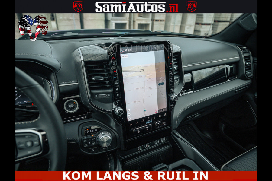 Dodge Ram 1500 Limited Night H.O 540HP 706Nm | Massage + Full Option | De Meest Luxe en Volle Pick-Up in zijn Klasse | Comfortabele Dubbele Cabine met Royale 5 Zitplaatsen | BPM vrij | Nu Leverbaar uit Voorraad | Voorraad Nr 2295 - 8559