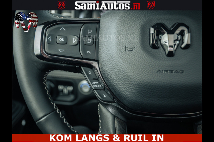 Dodge Ram 1500 Limited Night H.O 540HP 706Nm | Massage + Full Option | De Meest Luxe en Volle Pick-Up in zijn Klasse | Comfortabele Dubbele Cabine met Royale 5 Zitplaatsen | BPM vrij | Nu Leverbaar uit Voorraad | Voorraad Nr 2295 - 8559