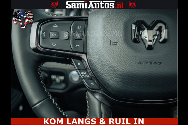 Dodge Ram 1500 Limited Night H.O 540HP 706Nm | Massage + Full Option | De Meest Luxe en Volle Pick-Up in zijn Klasse | Comfortabele Dubbele Cabine met Royale 5 Zitplaatsen | BPM vrij | Nu Leverbaar uit Voorraad | Voorraad Nr 2295 - 8559