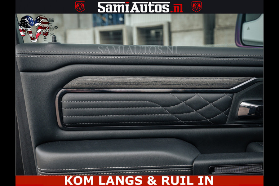 Dodge Ram 1500 Limited Night H.O 540HP 706Nm | Massage + Full Option | De Meest Luxe en Volle Pick-Up in zijn Klasse | Comfortabele Dubbele Cabine met Royale 5 Zitplaatsen | BPM vrij | Nu Leverbaar uit Voorraad | Voorraad Nr 2295 - 8559