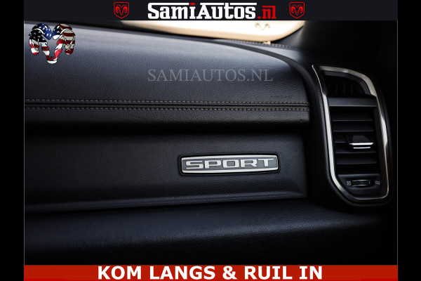 Dodge Ram SPORT EDITION | BOM VOL | LUCHTVERING | ADAPTIVE CRUISE | PANO DAK | 360 CAMERA | EN VEEL MEER | ROYALE 5 ZIT PLAATSEN | DUBBEL CABINE | DC |