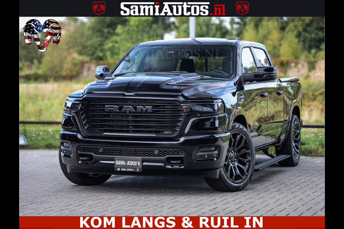Dodge Ram 1500 Night Premium | Full Option | Eerste Eigenaar | De Meest Luxe Pick-Up in zijn Klasse | Comfortabele Dubbele Cabine met Royale 5 Zitplaatsen | Bom Vol |
