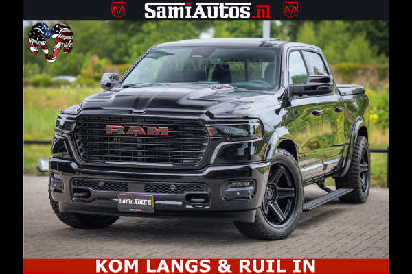 Dodge Ram 1500 Night Premium | Full Option | De Meest Luxe Pick-Up in zijn Klasse | Comfortabele Dubbele Cabine met Royale 5 Zitplaatsen | BPM vrij | Nu Leverbaar uit Voorraad | Voorraad Nr 2287 - 3384