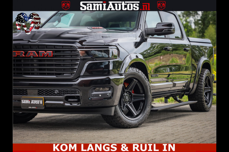 Dodge Ram 1500 Night Premium | Full Option | De Meest Luxe Pick-Up in zijn Klasse | Comfortabele Dubbele Cabine met Royale 5 Zitplaatsen | BPM vrij | Nu Leverbaar uit Voorraad | Voorraad Nr 2287 - 3384