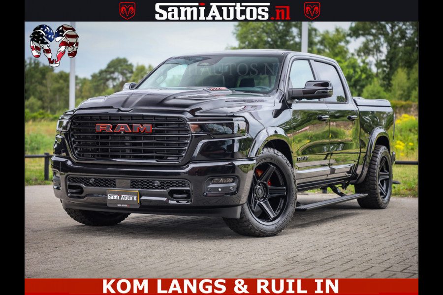 Dodge Ram 1500 Night Premium | Full Option | De Meest Luxe Pick-Up in zijn Klasse | Comfortabele Dubbele Cabine met Royale 5 Zitplaatsen | BPM vrij | Nu Leverbaar uit Voorraad | Voorraad Nr 2287 - 3384