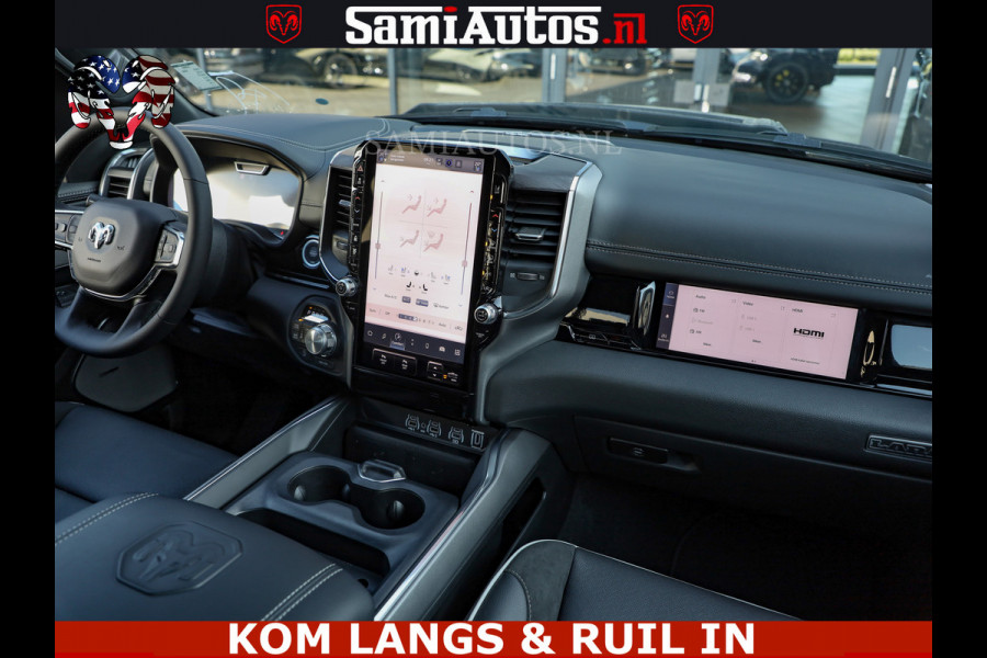 Dodge Ram 1500 Night Premium | Full Option | De Meest Luxe Pick-Up in zijn Klasse | Comfortabele Dubbele Cabine met Royale 5 Zitplaatsen | BPM vrij | Nu Leverbaar uit Voorraad | Voorraad Nr 2287 - 3384