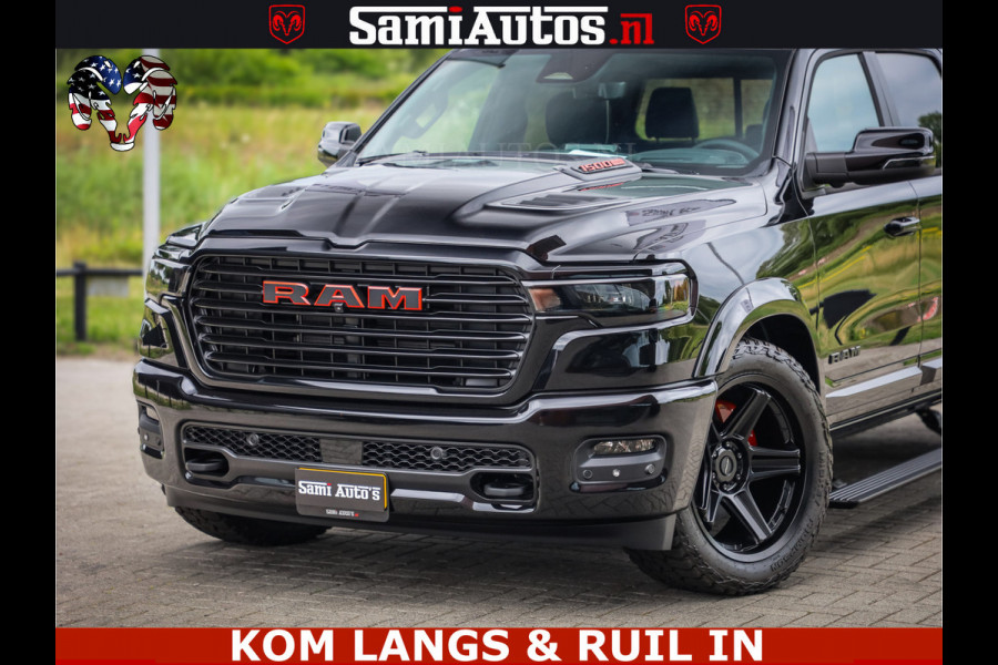 Dodge Ram 1500 Night Premium | Full Option | De Meest Luxe Pick-Up in zijn Klasse | Comfortabele Dubbele Cabine met Royale 5 Zitplaatsen | BPM vrij | Nu Leverbaar uit Voorraad | Voorraad Nr 2287 - 3384