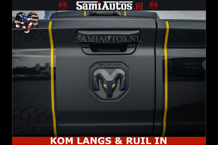 Dodge Ram LIMITED NIGHT H.O 540HP 706Nm | Massage + Full Option | De Meest Luxe en Volle Pick-Up in zijn Klasse | Comfortabele Dubbele Cabine met Royale 5 Zitplaatsen | BPM vrij | Nu Leverbaar uit Voorraad | Voorraad Nr 2370 - 5411