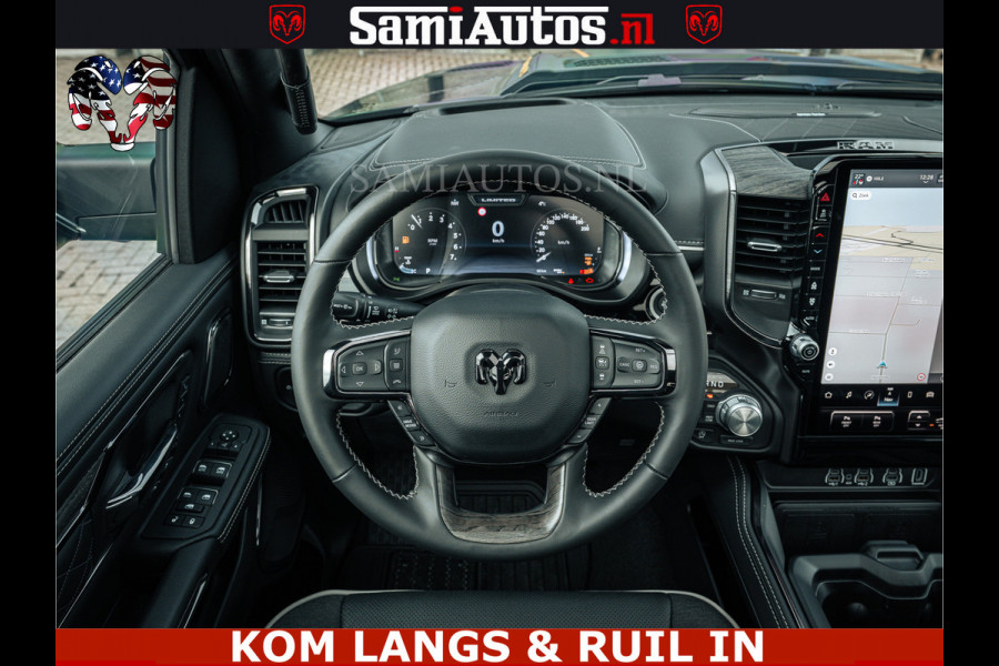 Dodge Ram LIMITED NIGHT H.O 540HP 706Nm | Massage + Full Option | De Meest Luxe en Volle Pick-Up in zijn Klasse | Comfortabele Dubbele Cabine met Royale 5 Zitplaatsen | BPM vrij | Nu Leverbaar uit Voorraad | Voorraad Nr 2370 - 5411