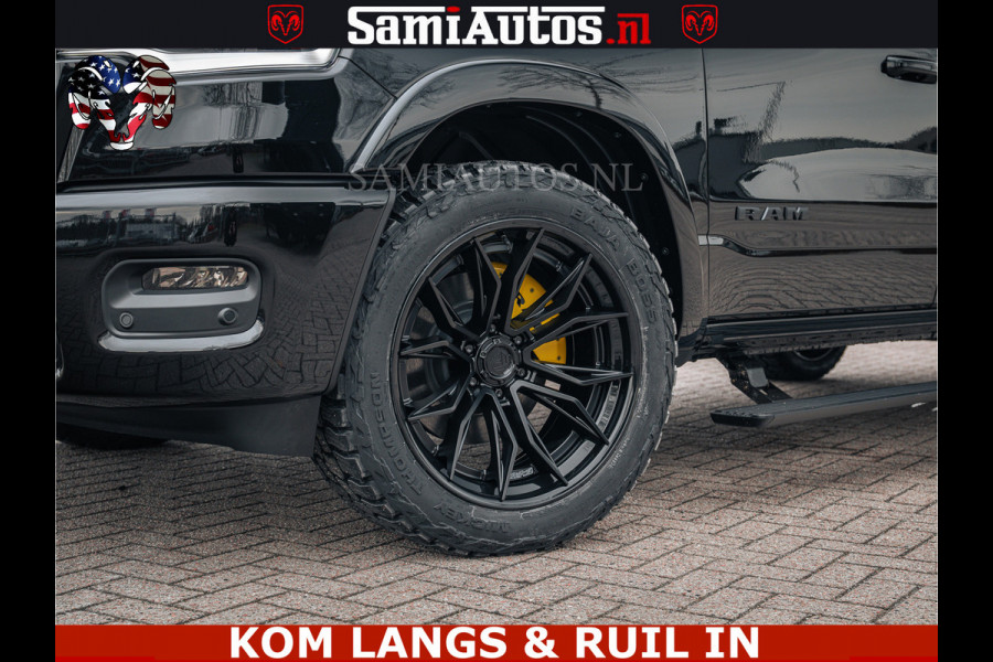 Dodge Ram LIMITED NIGHT H.O 540HP 706Nm | Massage + Full Option | De Meest Luxe en Volle Pick-Up in zijn Klasse | Comfortabele Dubbele Cabine met Royale 5 Zitplaatsen | BPM vrij | Nu Leverbaar uit Voorraad | Voorraad Nr 2370 - 5411