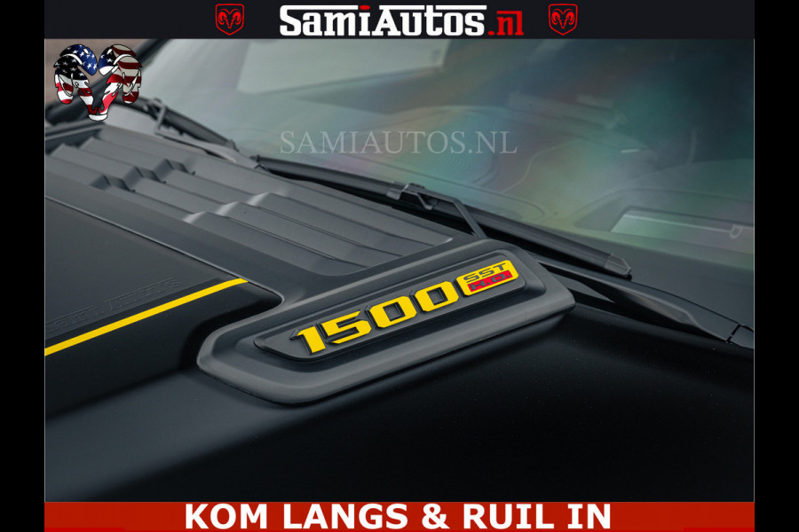 Dodge Ram LIMITED NIGHT H.O 540HP 706Nm | Massage + Full Option | De Meest Luxe en Volle Pick-Up in zijn Klasse | Comfortabele Dubbele Cabine met Royale 5 Zitplaatsen | BPM vrij | Nu Leverbaar uit Voorraad | Voorraad Nr 2370 - 5411