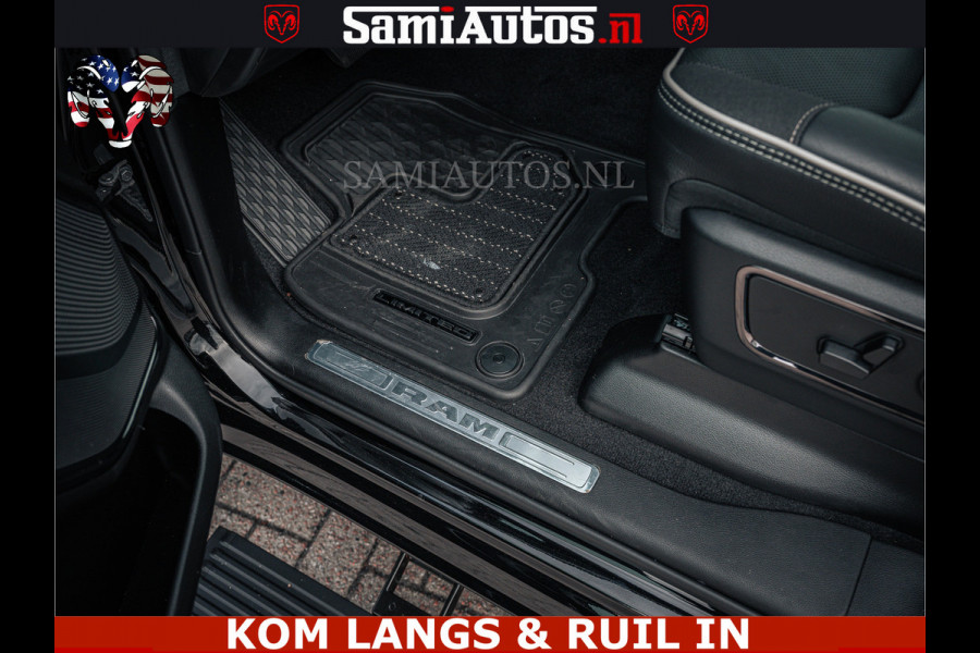 Dodge Ram LIMITED NIGHT H.O 540HP 706Nm | Massage + Full Option | De Meest Luxe en Volle Pick-Up in zijn Klasse | Comfortabele Dubbele Cabine met Royale 5 Zitplaatsen | BPM vrij | Nu Leverbaar uit Voorraad | Voorraad Nr 2370 - 5411