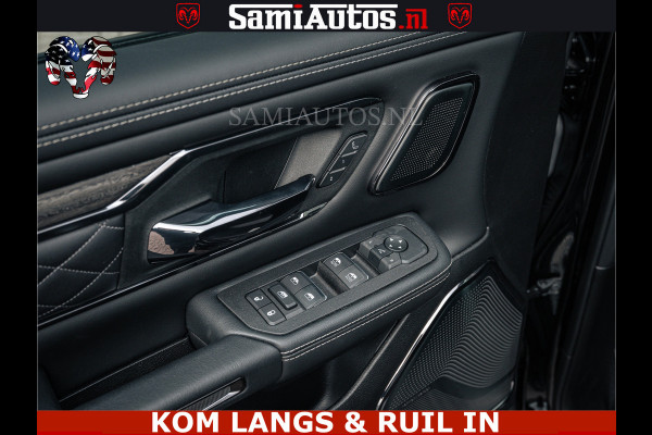 Dodge Ram LIMITED NIGHT H.O 540HP 706Nm | Massage + Full Option | De Meest Luxe en Volle Pick-Up in zijn Klasse | Comfortabele Dubbele Cabine met Royale 5 Zitplaatsen | BPM vrij | Nu Leverbaar uit Voorraad | Voorraad Nr 2370 - 5411