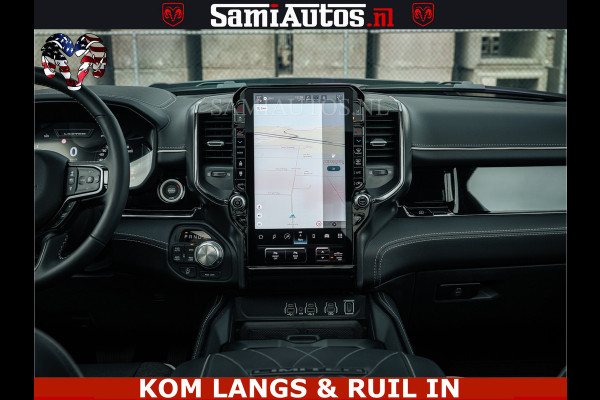 Dodge Ram LIMITED NIGHT H.O 540HP 706Nm | Massage + Full Option | De Meest Luxe en Volle Pick-Up in zijn Klasse | Comfortabele Dubbele Cabine met Royale 5 Zitplaatsen | BPM vrij | Nu Leverbaar uit Voorraad | Voorraad Nr 2370 - 5411